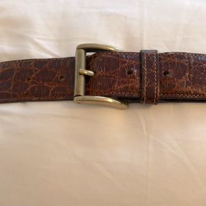 Vintage Versace Brown Leather Belt